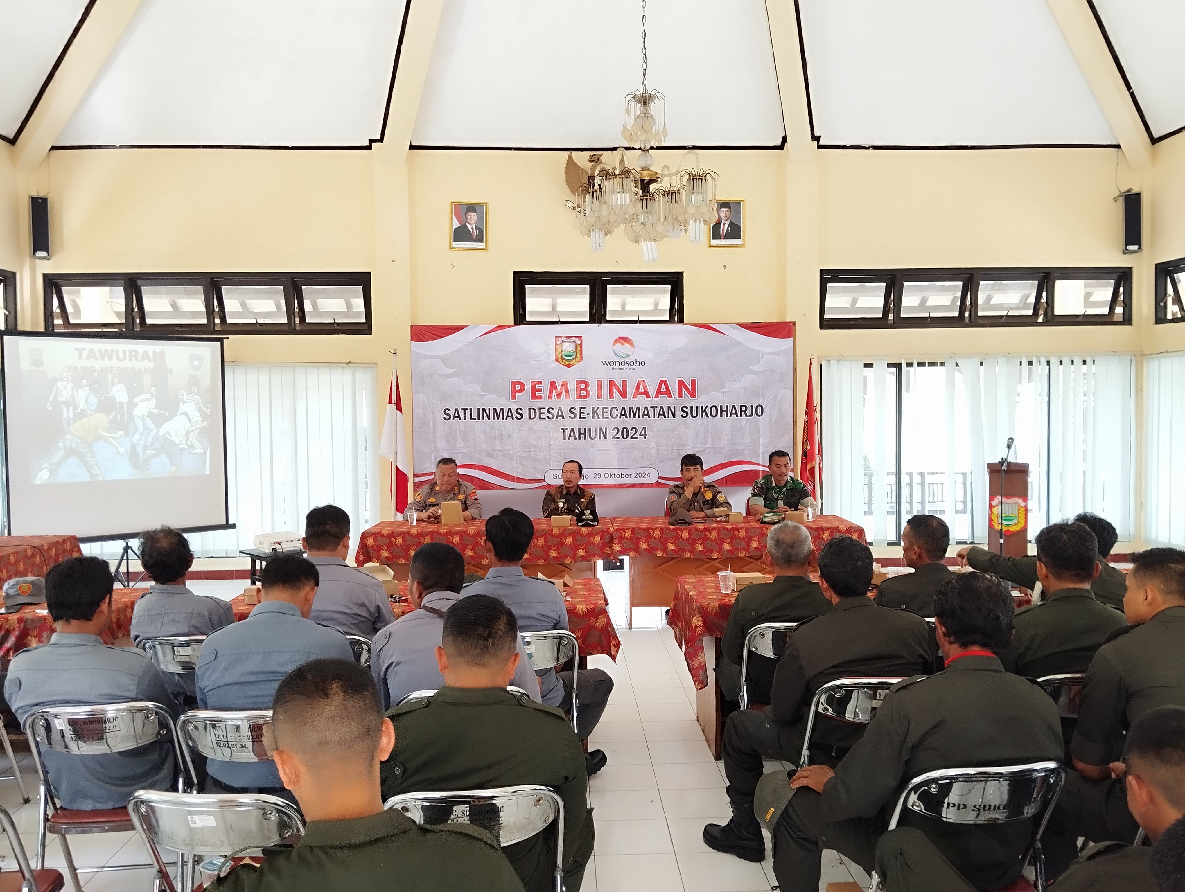 pembinaan-satlinmas-desa-se-kecamatan-sukoharjo-tahun-2024